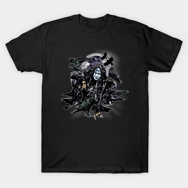 Crow-Man T-Shirt by Zascanauta